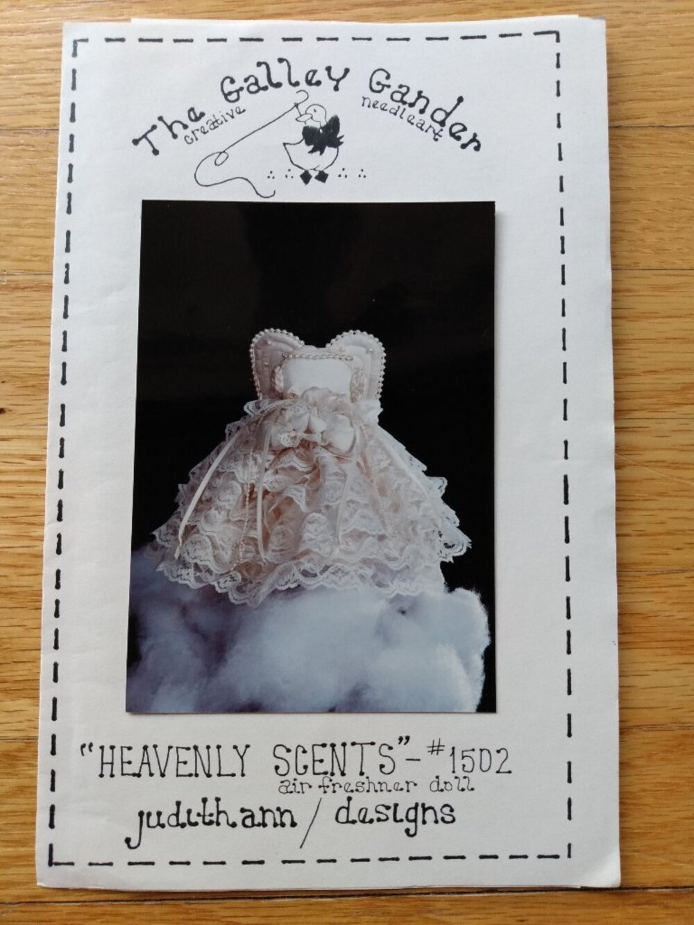 Vintage Air Freshener Angel Doll Craft Pattern Lace Frilly Decor Nana Chic